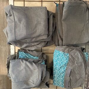 Lovesac covers in Flagstone Brushed Weave